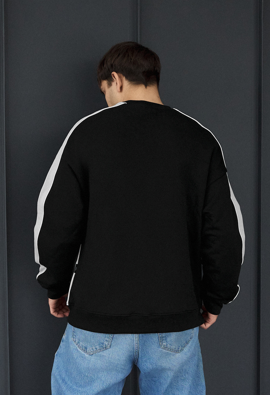 Bluza Staff bn logo & reflective oversize