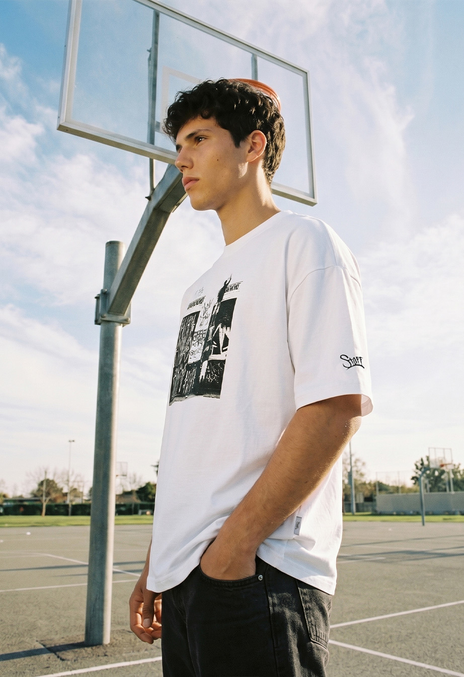 Koszulka Staff white 1 oversize