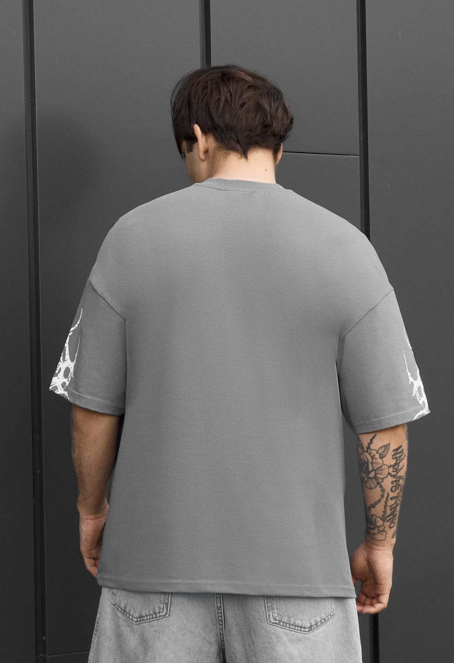 Koszulka Staff logo gray & white