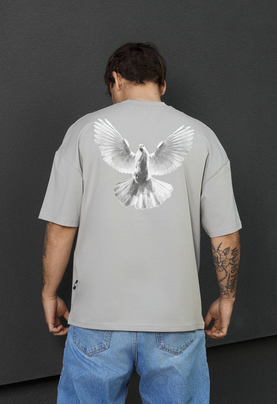 Koszulka Staff dove oversize