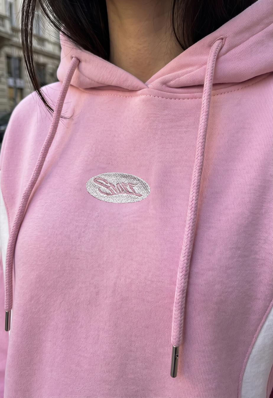 Bluza Staff fil pink oversize fleece