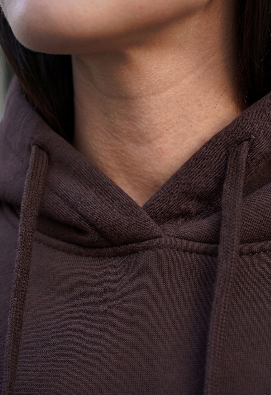 Bluza Staff fil brown oversize fleece