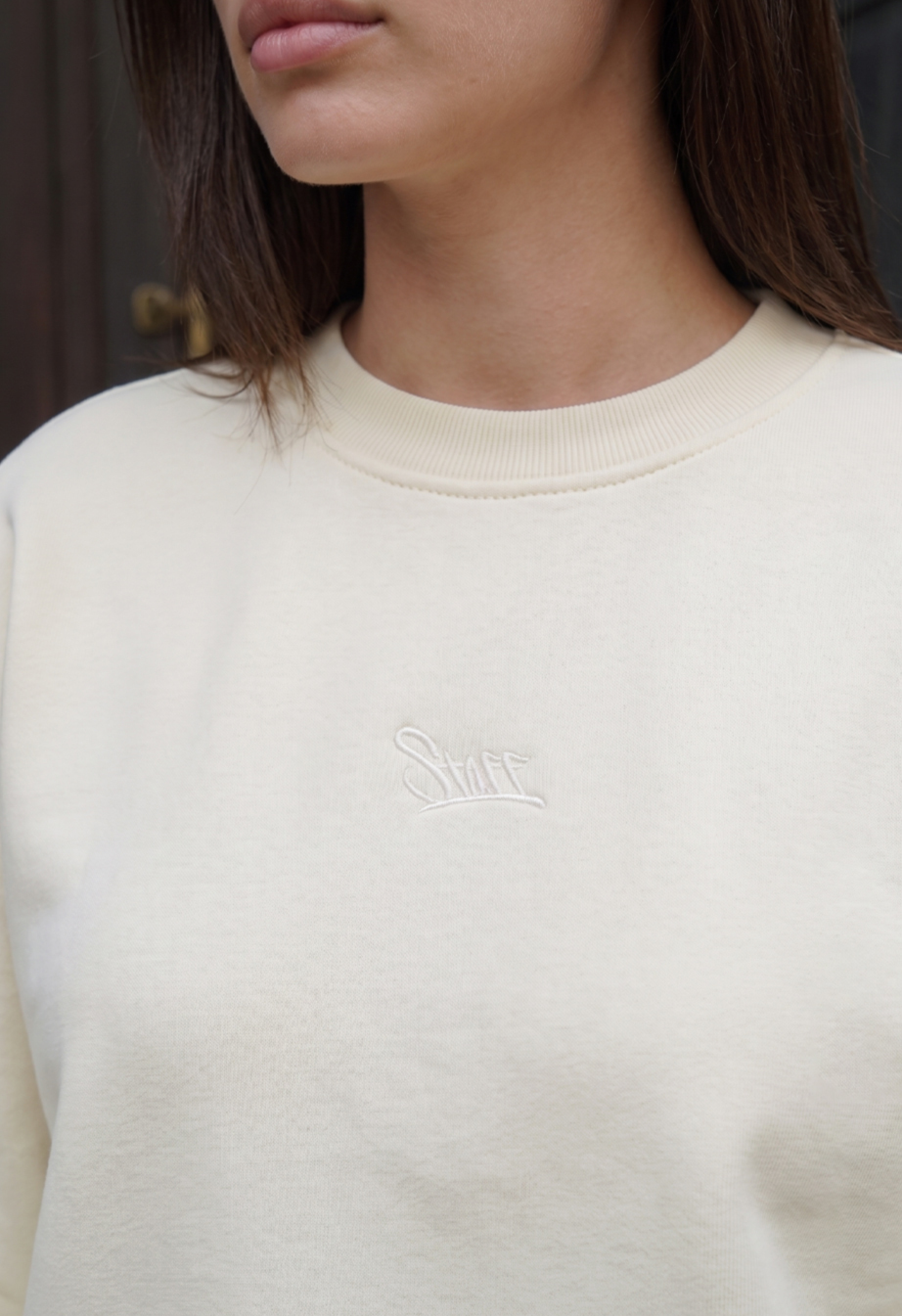 Bluza Staff lay milk logo oversize fleece