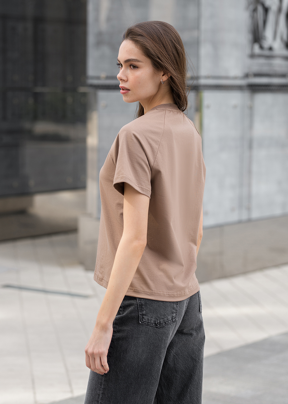 Damska koszulka Staff brown reglan