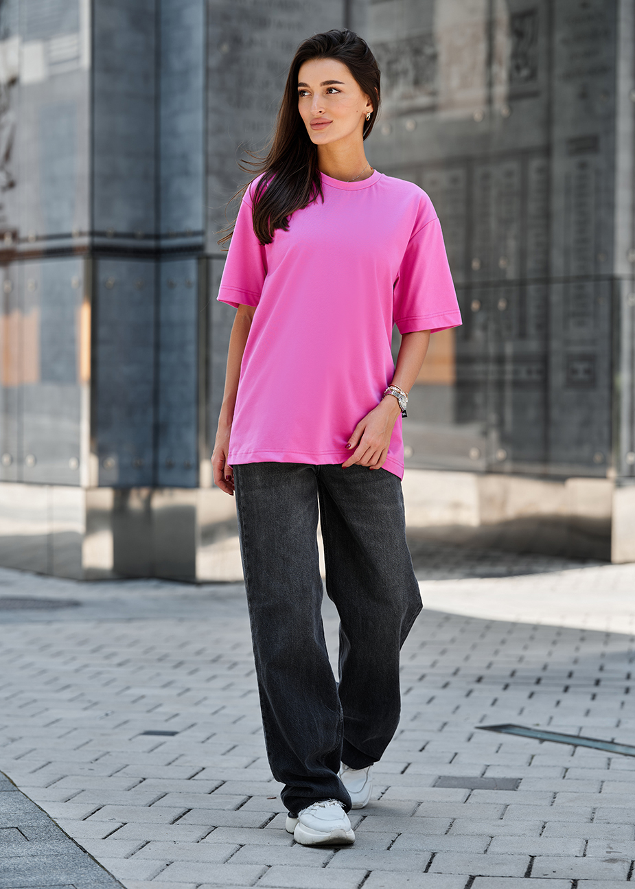 Damska koszulka Staff li pink oversize