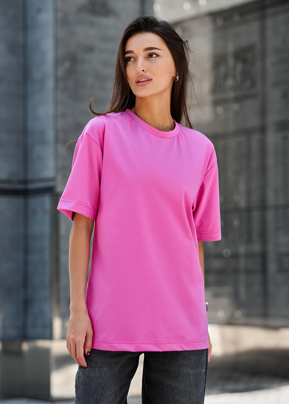 Damska koszulka Staff li pink oversize