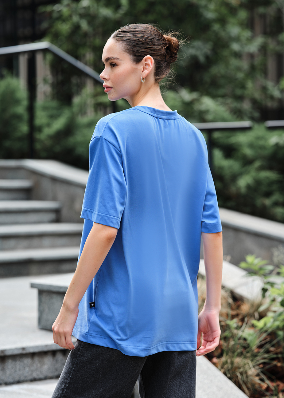 Koszulka damska Staff li blue oversize