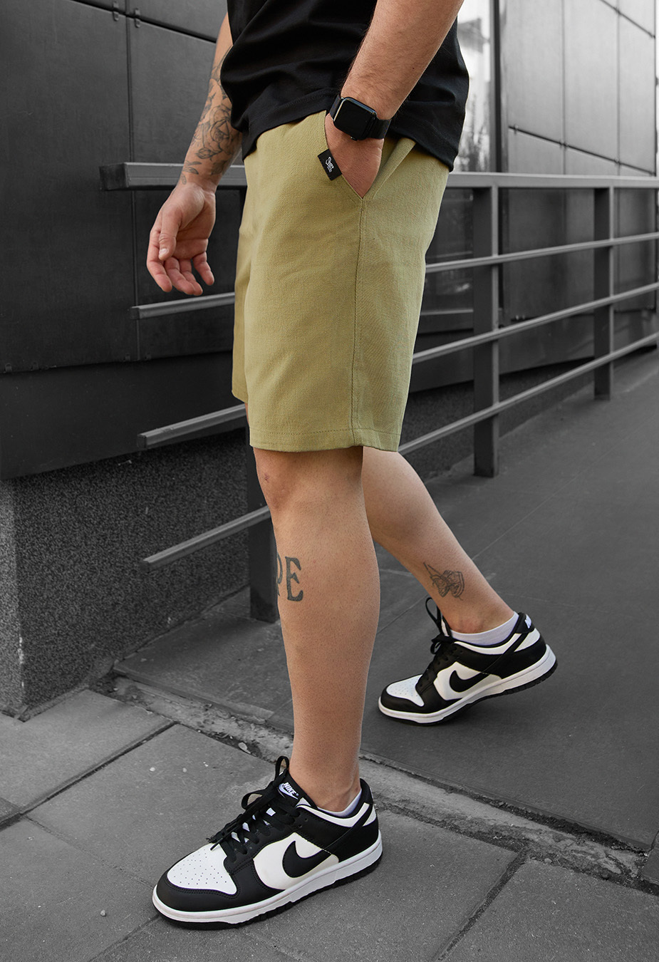 Spodenki chinos Staff tou light green
