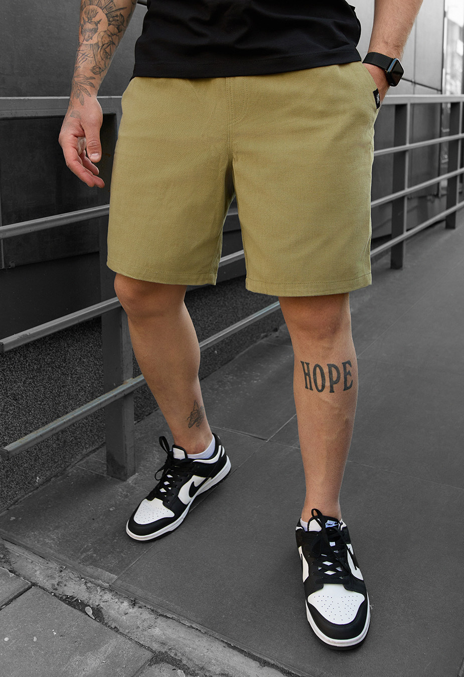 Spodenki chinos Staff tou light green