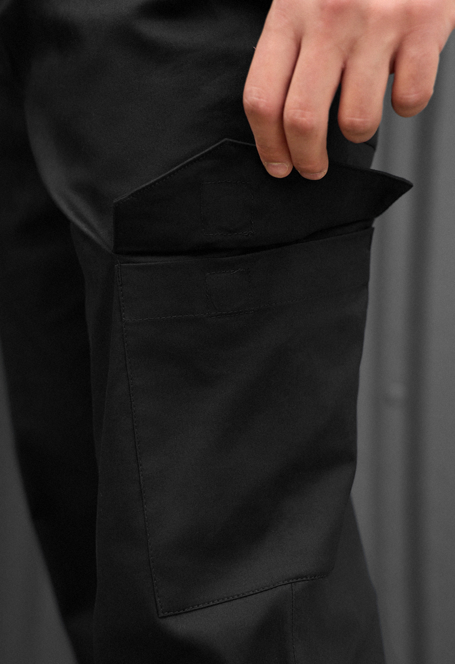 Spodnie Staff cargo kas black