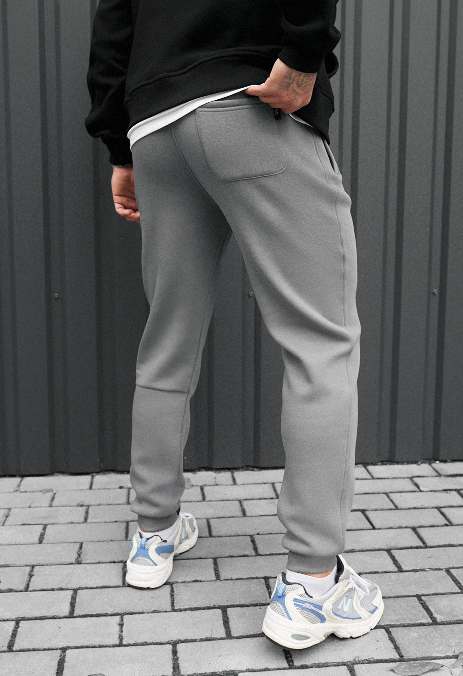 Spodnie sportowe Staff ho gray fleece