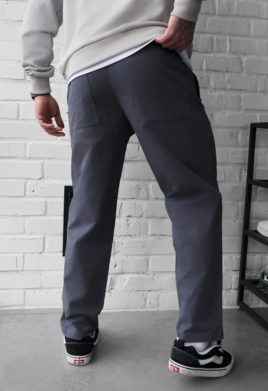 Spodnie Staff hos gray blue