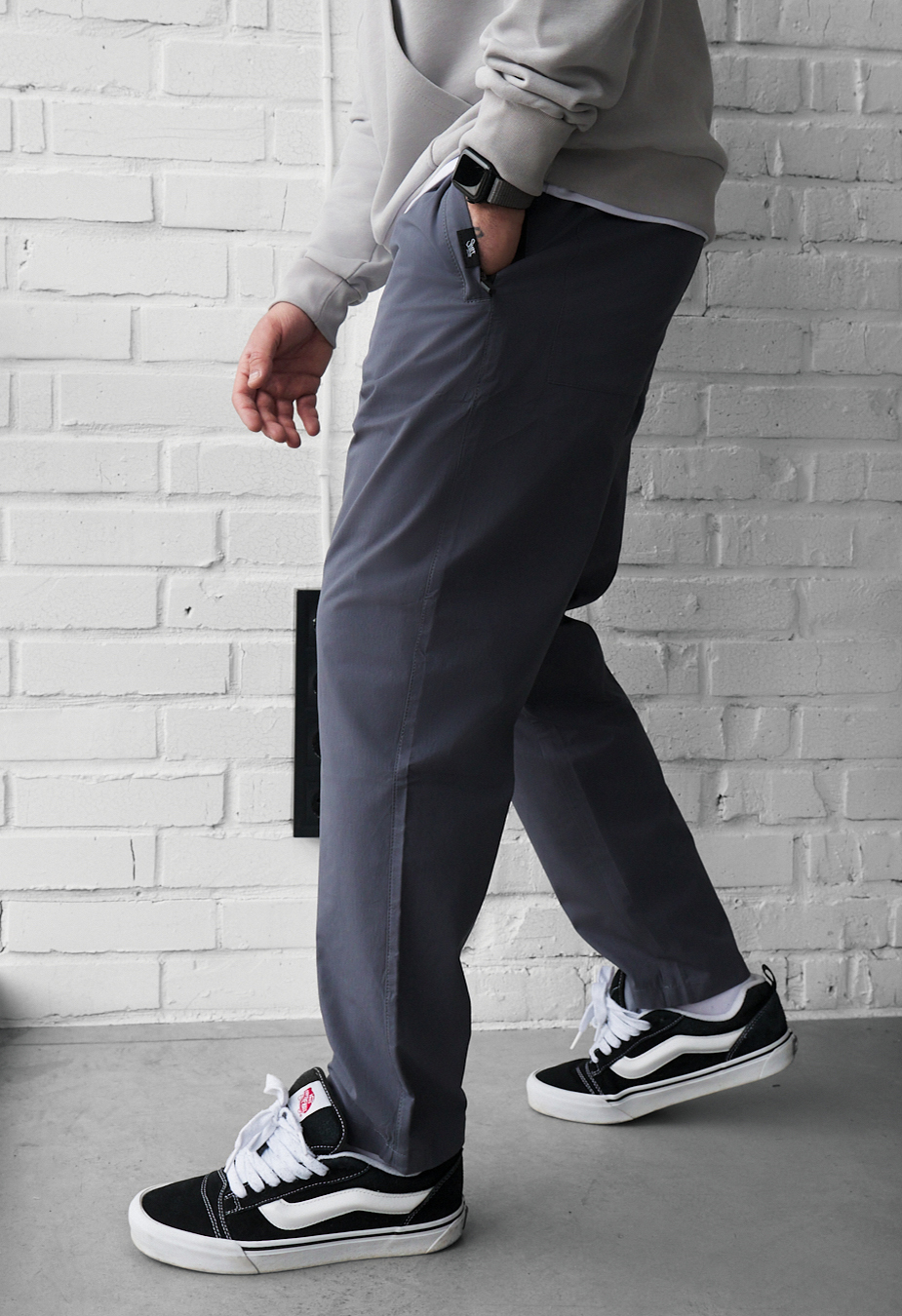 Spodnie Staff hos gray blue