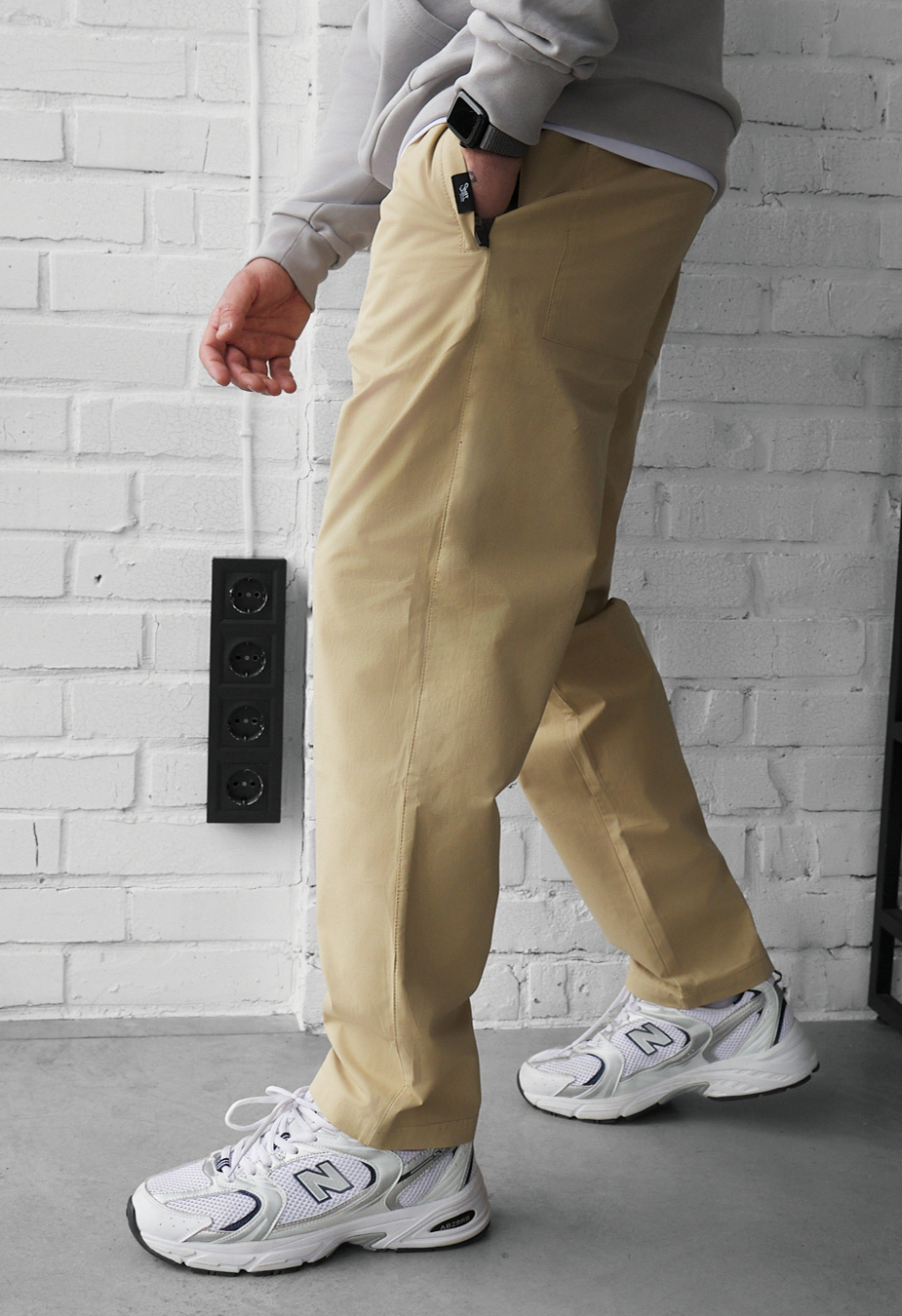 Spodnie Staff hos beige