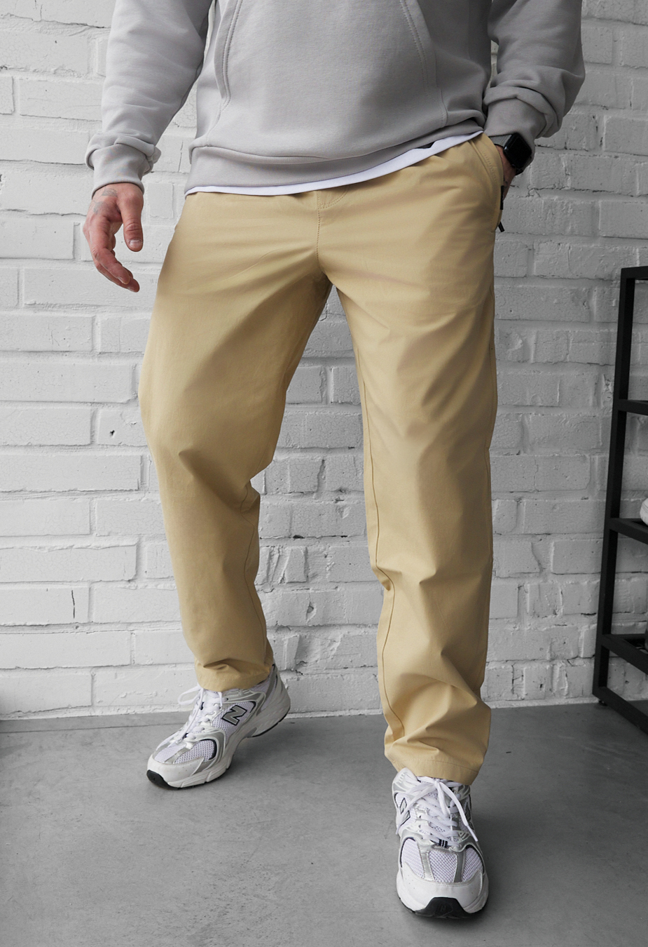 Spodnie Staff hos beige