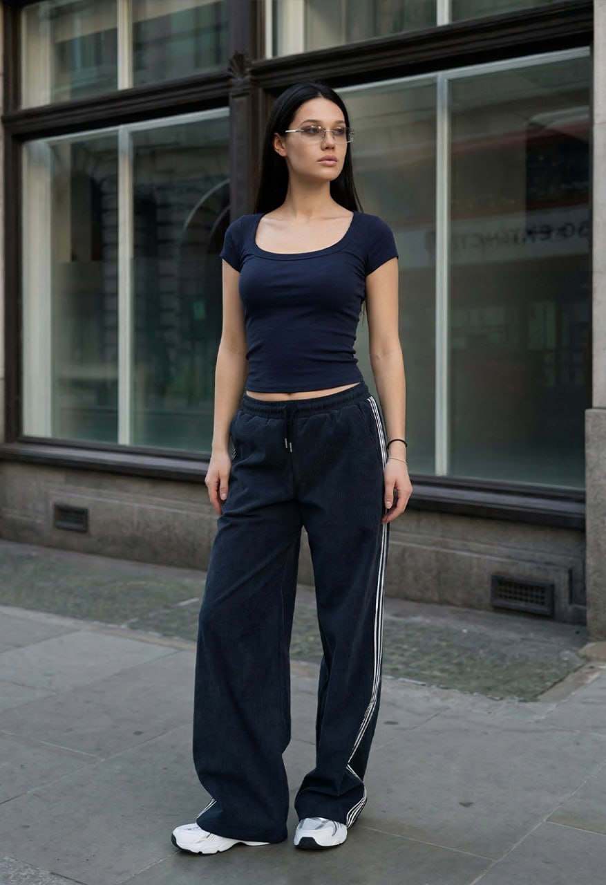 Spodnie Staff ove navy gray