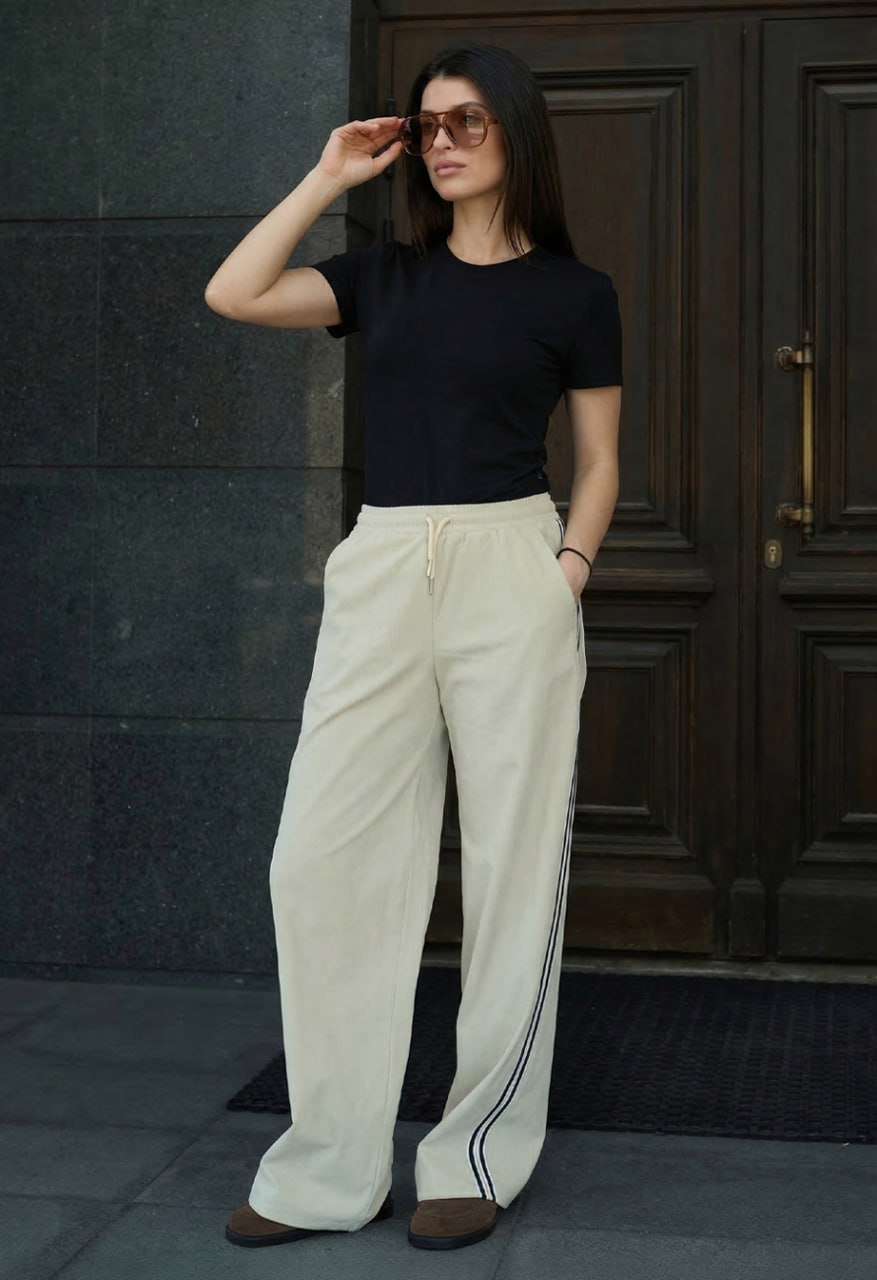 Spodnie Staff ove light beige