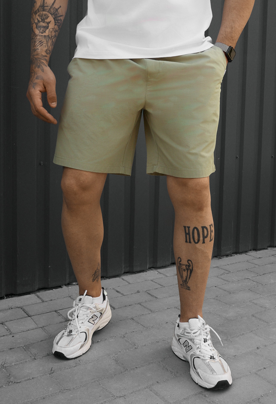 Spodenki chinos Staff ja olive