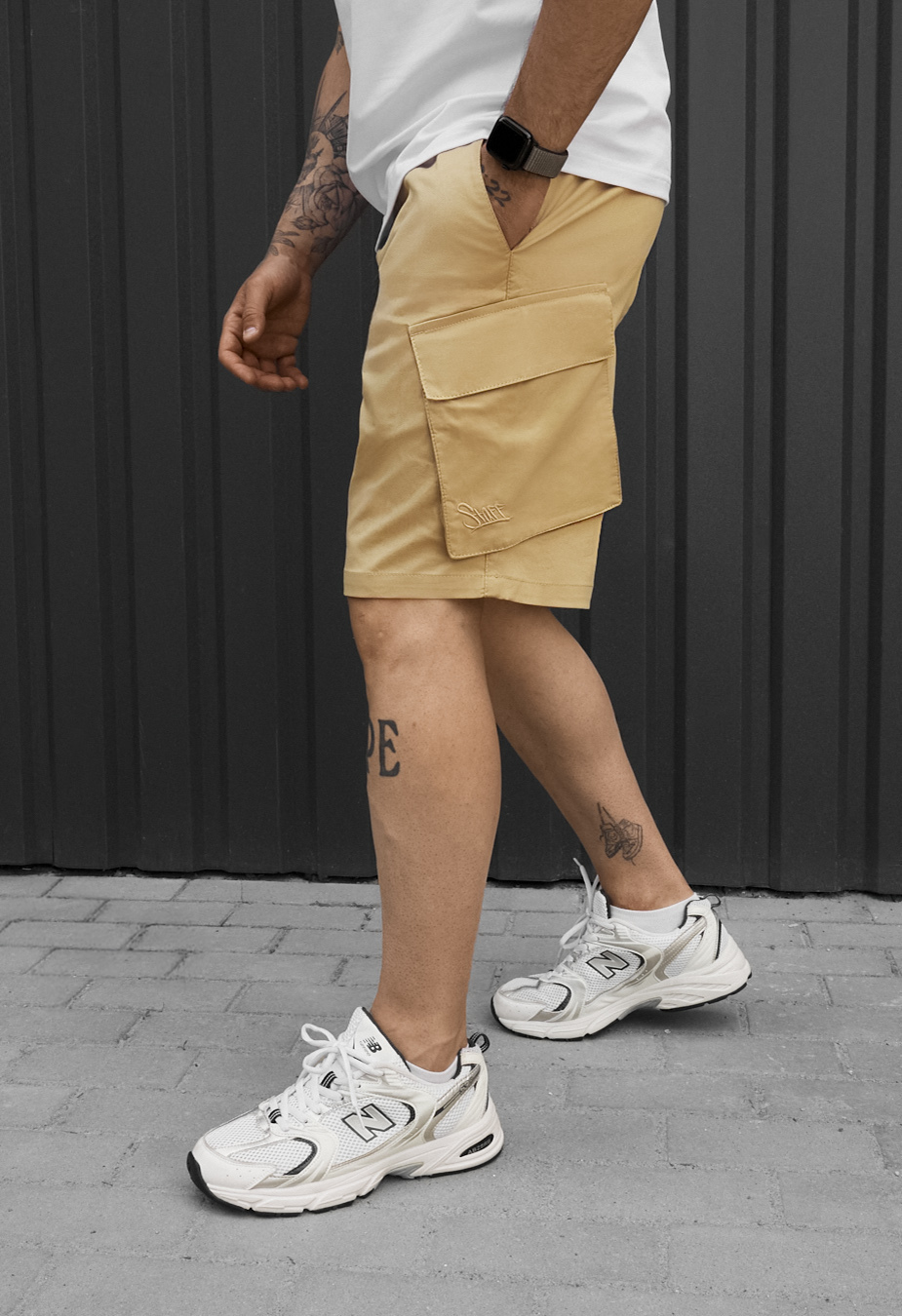 Spodenki Staff cargo ski beige