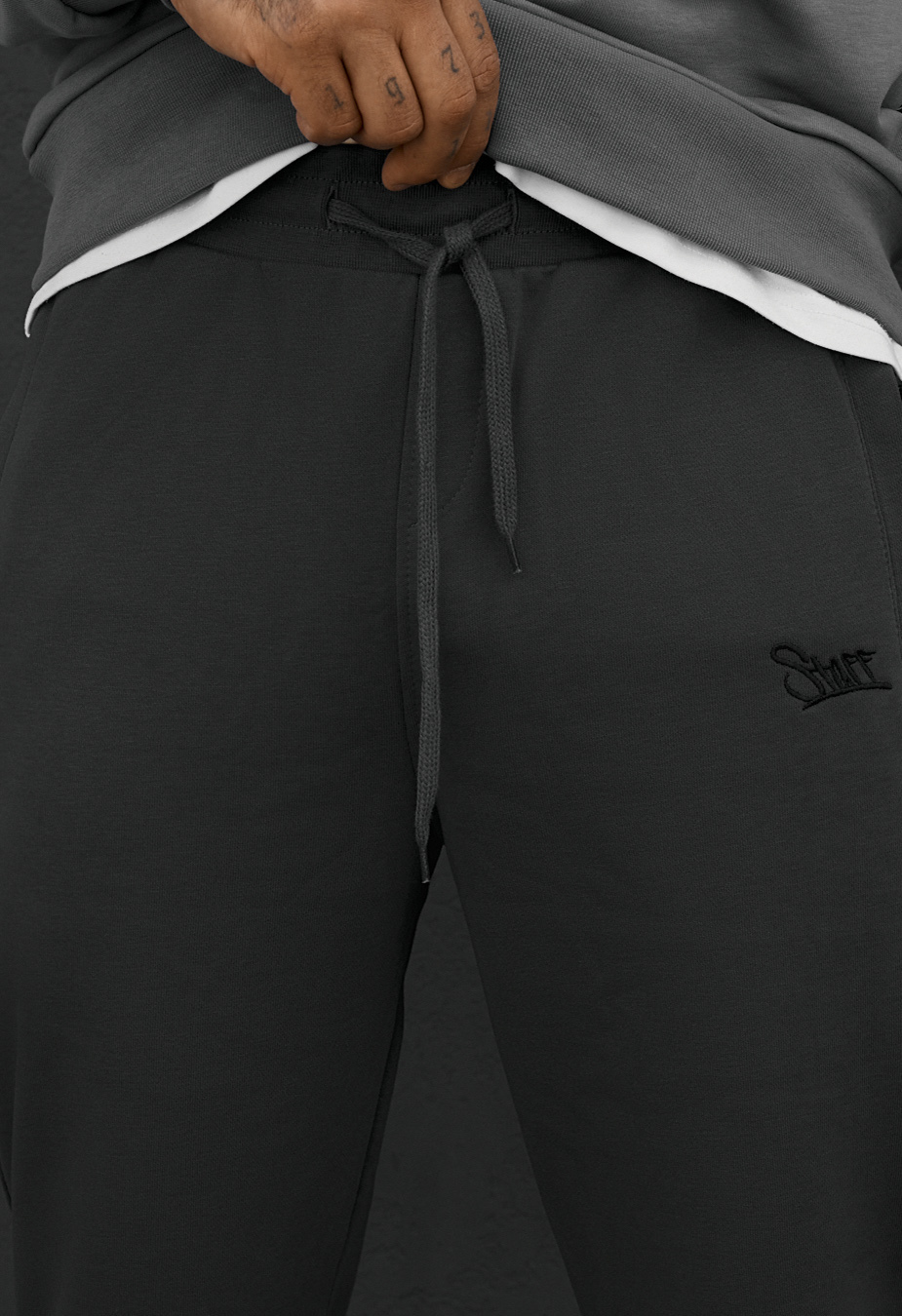 Spodnie dresowe Staff ho dark gray