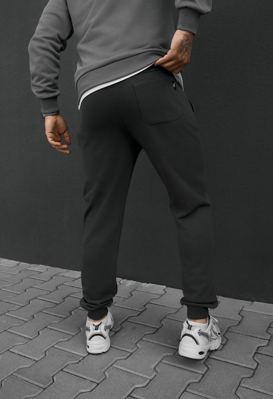 Spodnie dresowe Staff ho dark gray