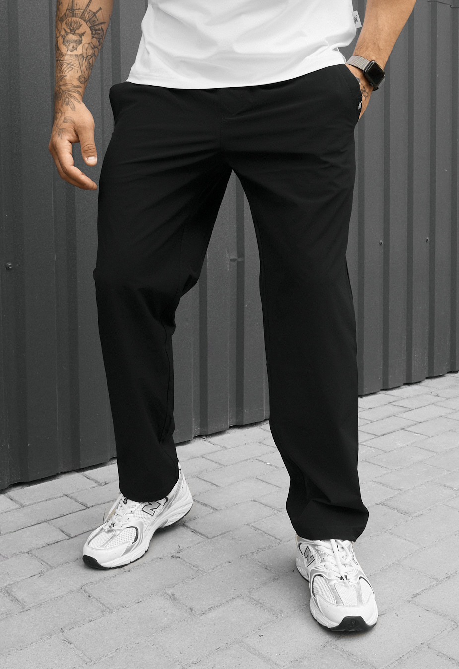Spodnie chinos Staff ul black