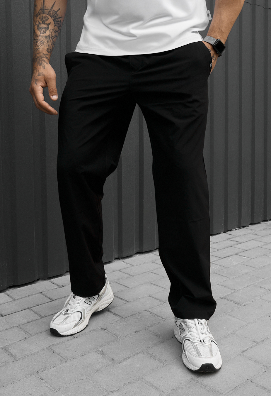 Spodnie chinos Staff ul black