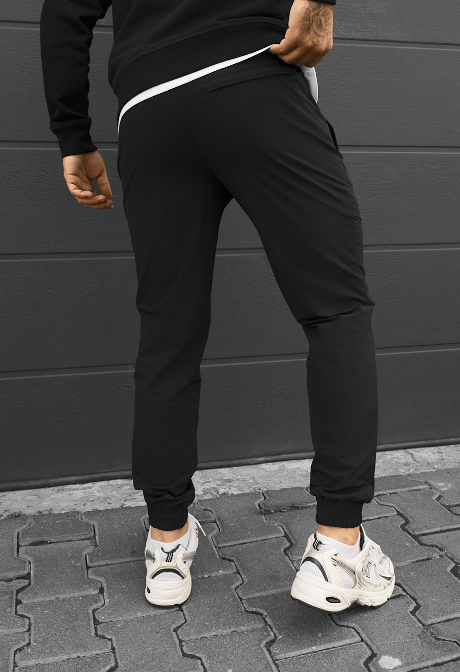 Joggery Staff spandex di black