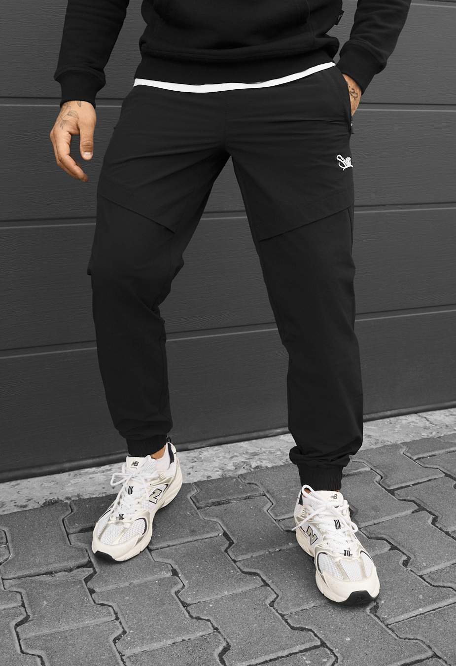 Joggery Staff spandex di black