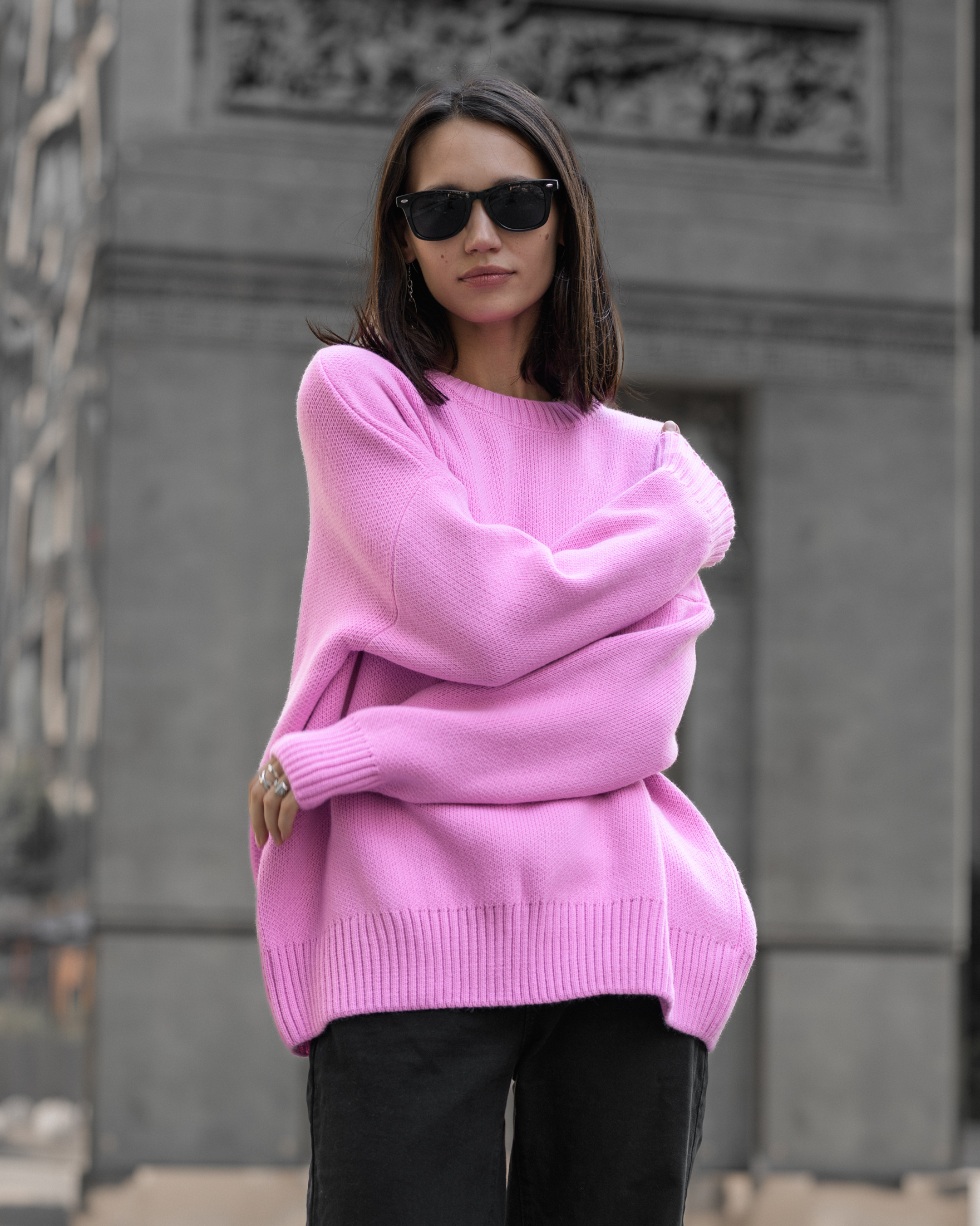 Damska bluza Staff ultra purple oversize
