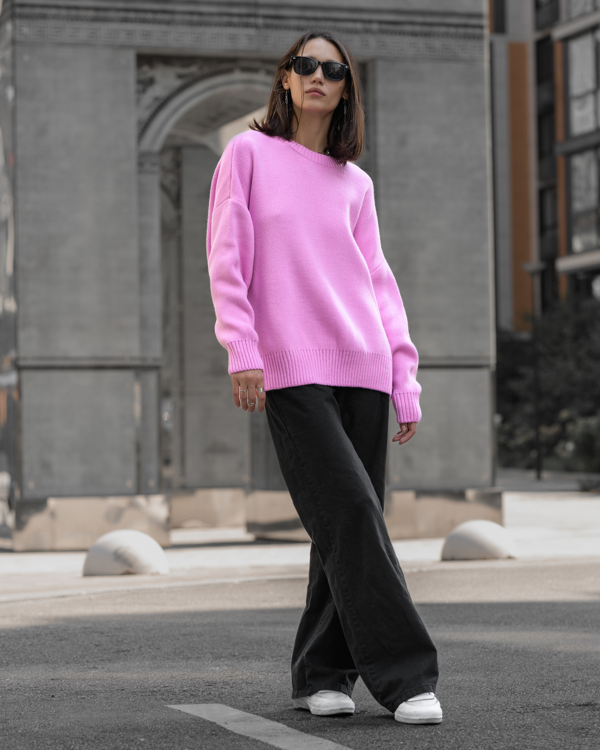 Damska bluza Staff ultra purple oversize