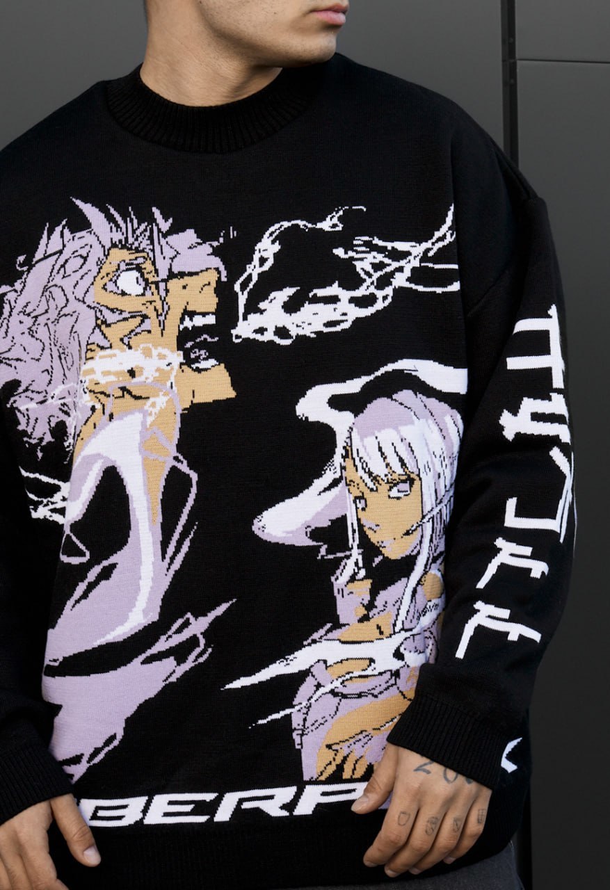 Sweter Staff x Husll cyber oversize