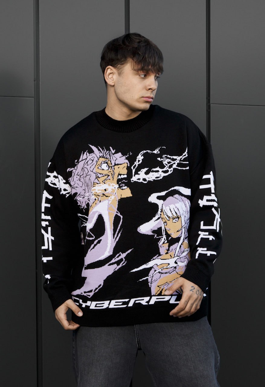 Sweter Staff x Husll cyber oversize