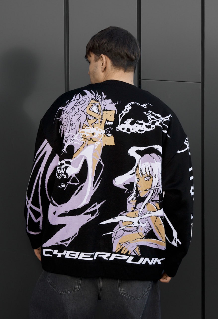 Sweter Staff x Husll cyber oversize