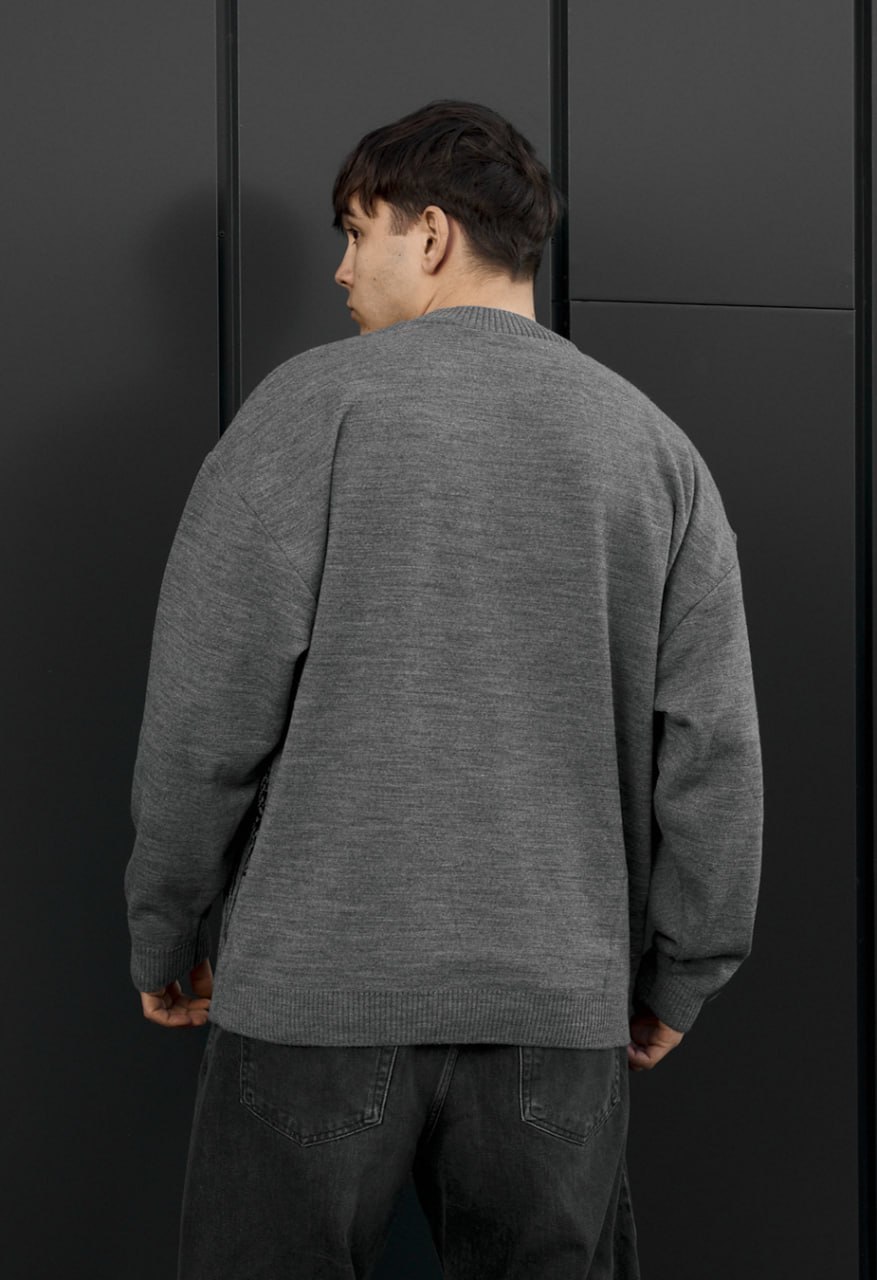 Sweter Staff x Husll logo oversize