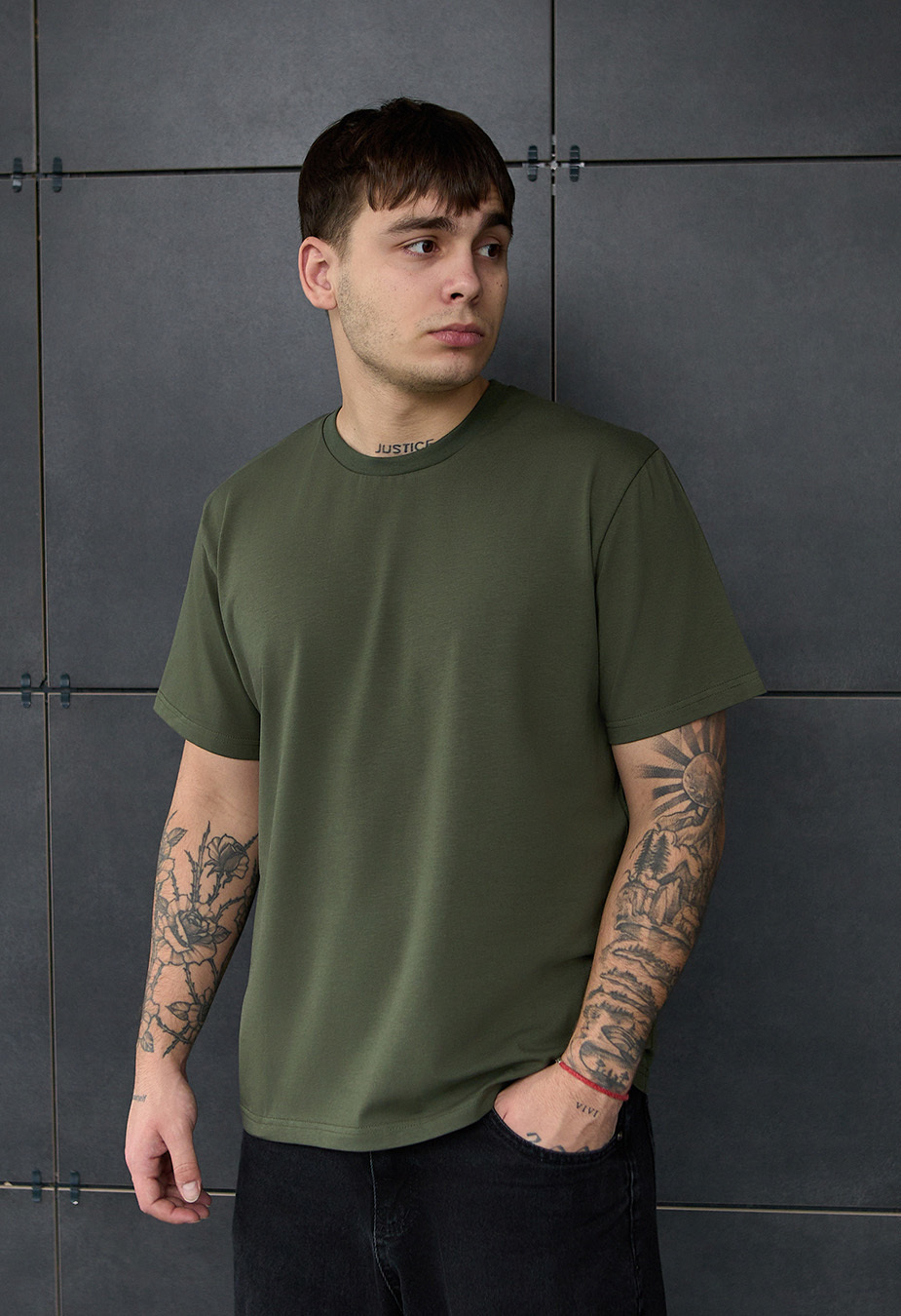 Koszulka Staff khaki basic