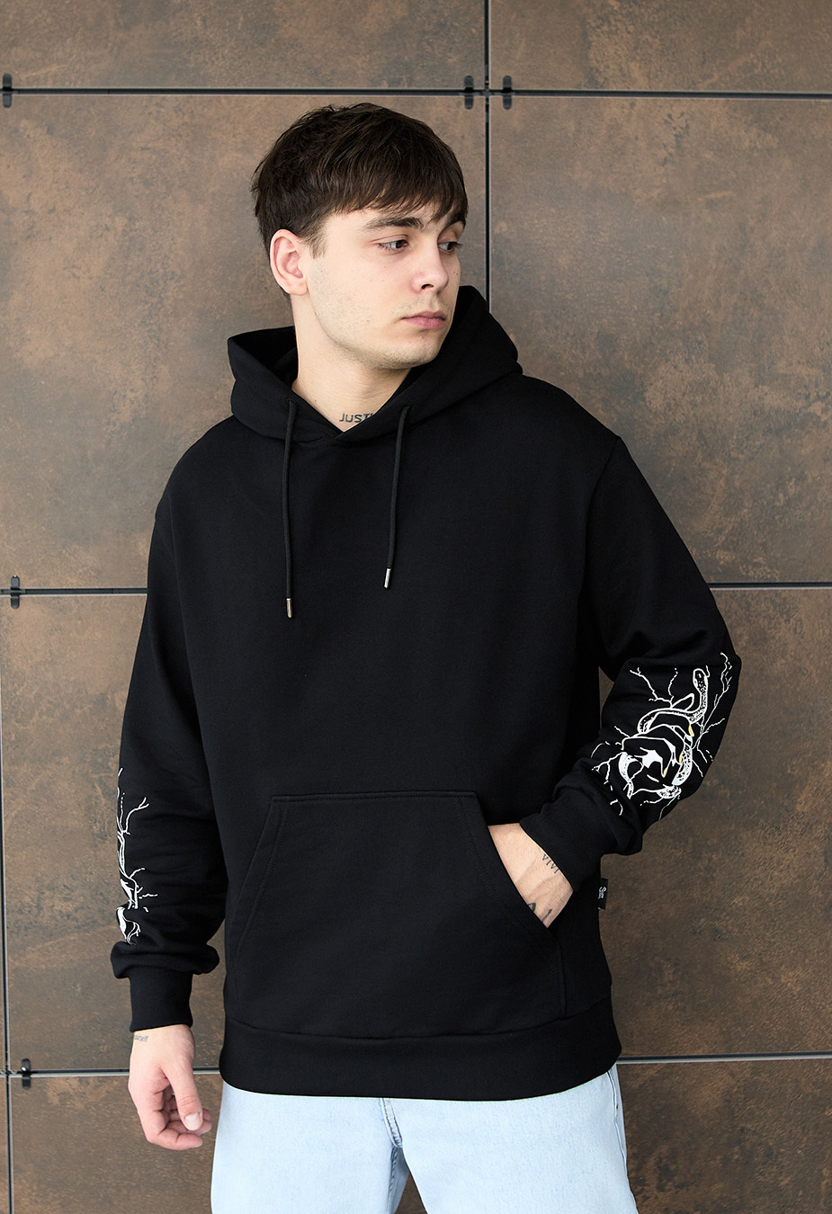 Bluza z kapturem Staff medusa & snake oversize