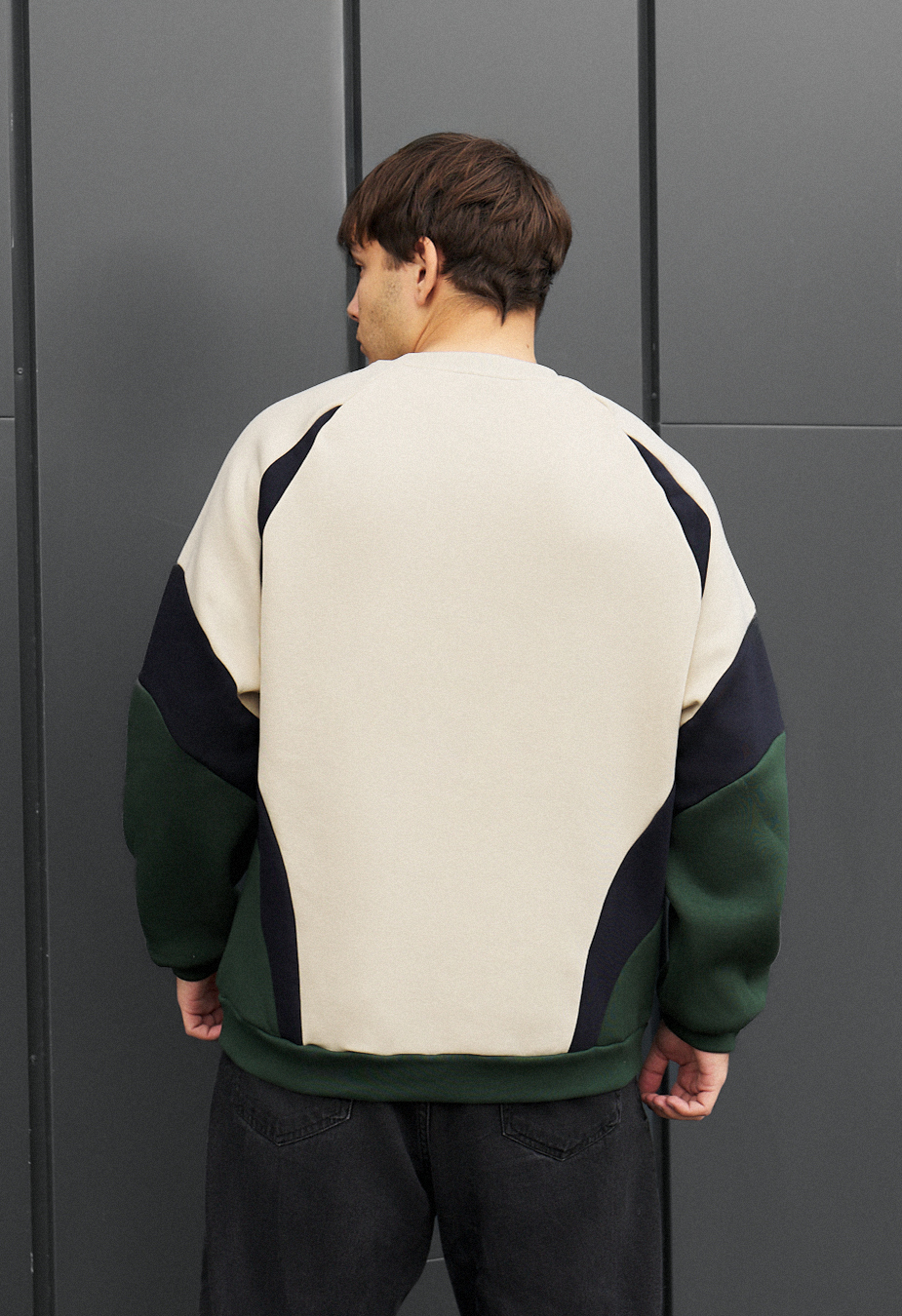 Bluza Staff mix logo oversize fleece
