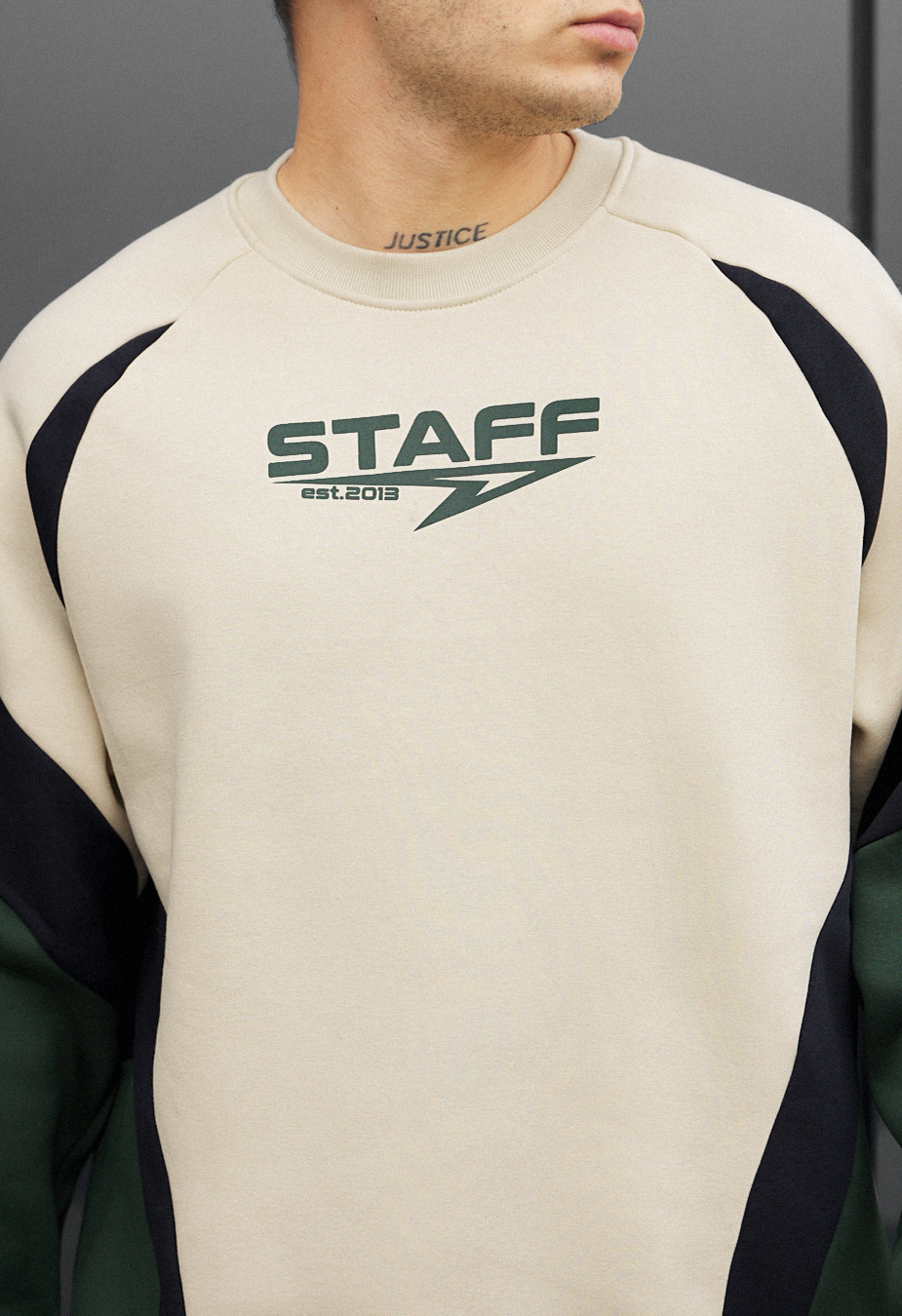 Bluza Staff mix logo oversize fleece