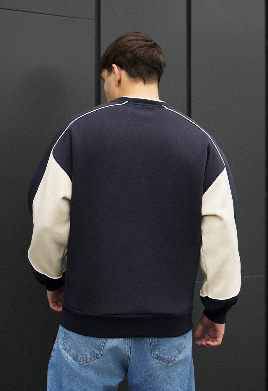 Bluza Staff logo reflective oversize fleece