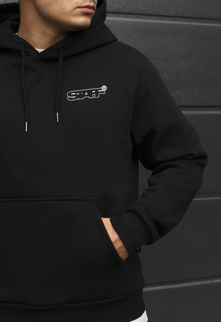 Bluza Staff black logo star dog fleece