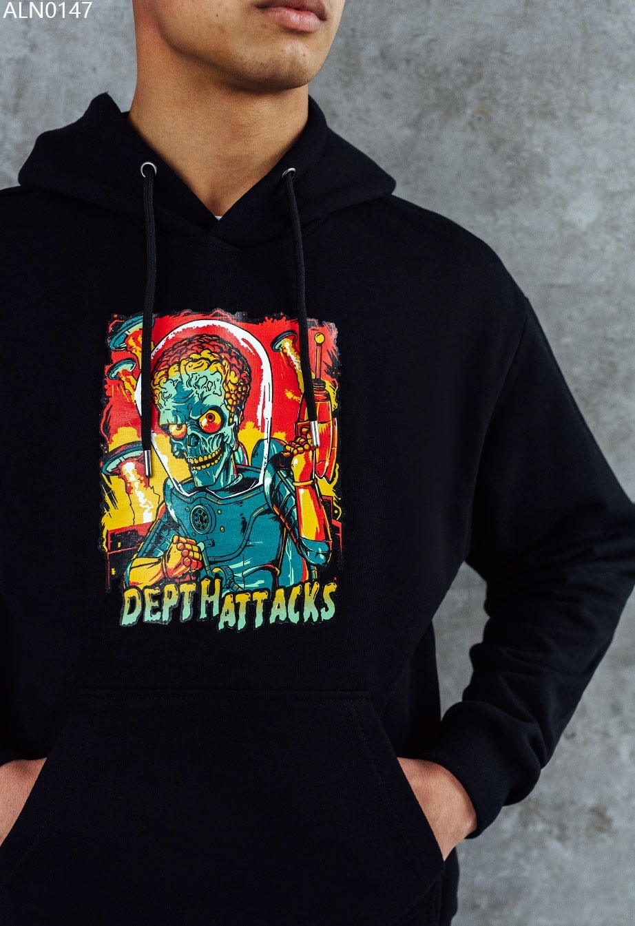 Bluza z kapturem Staff depth attacks oversize