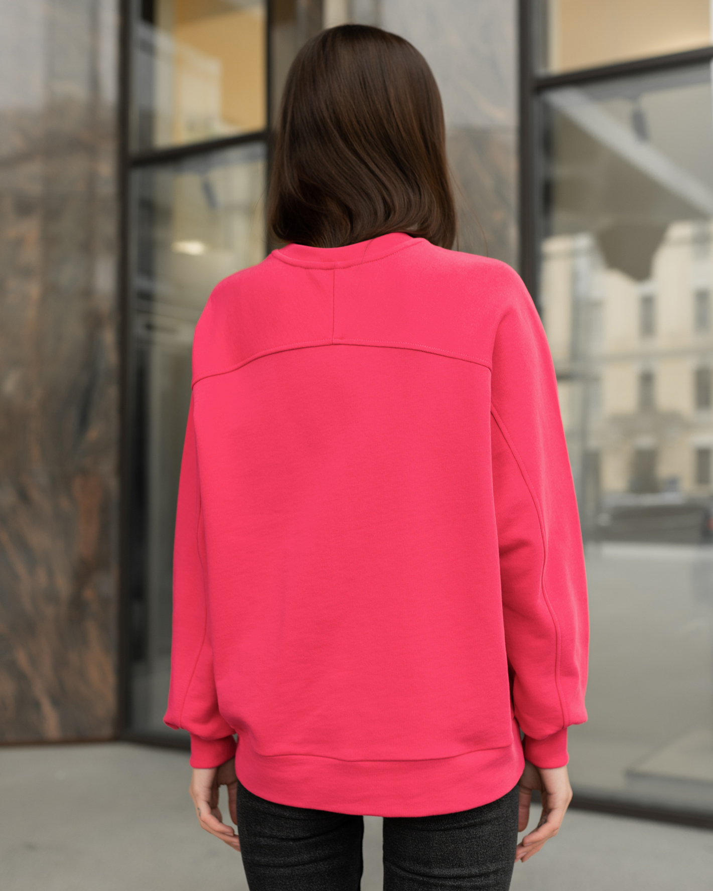 Damska bluza Staff crimson logo oversize