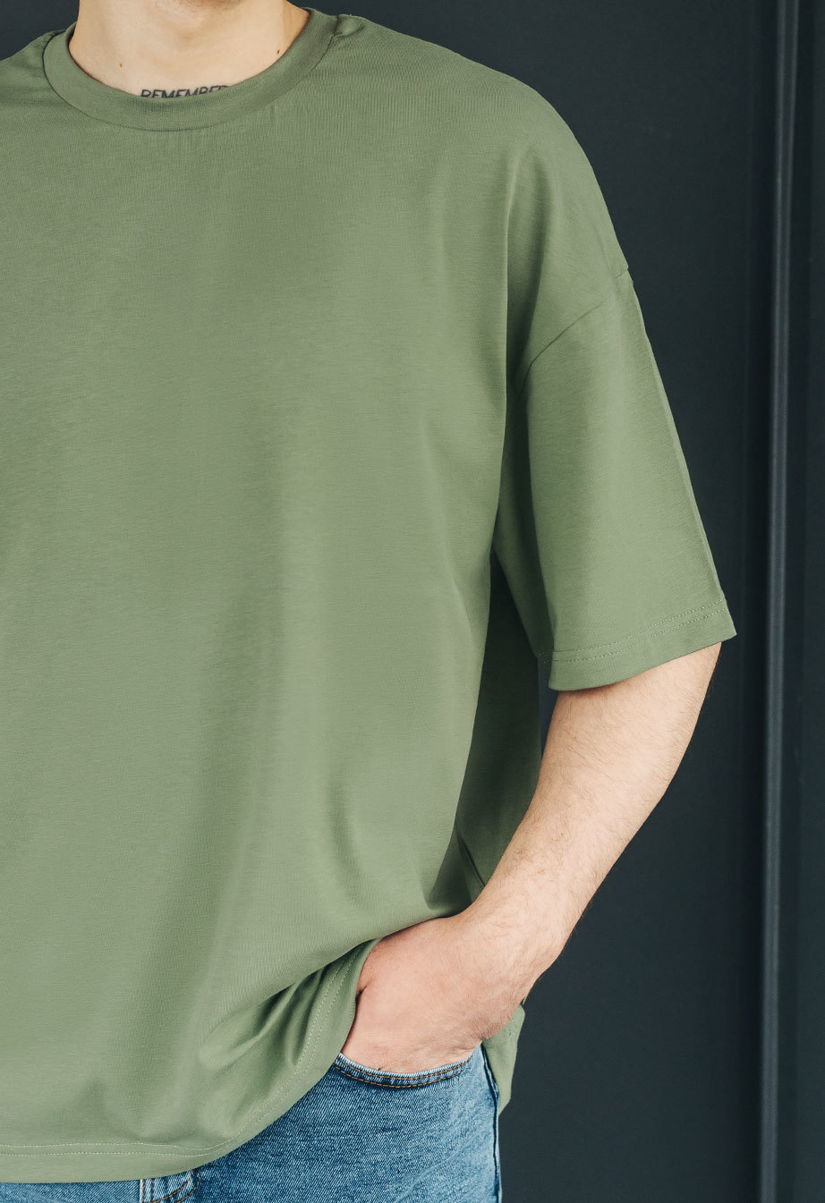 Koszulka Staff green oversize