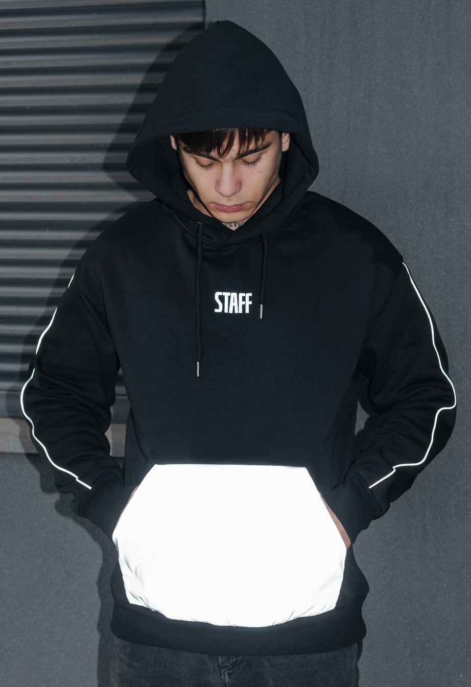 Bluza Staff reflective oversize fleece