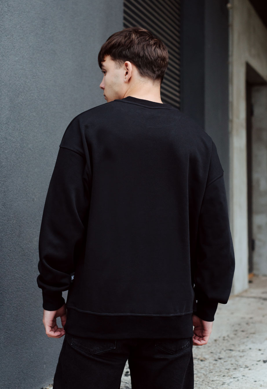Bluza Staff black original oversize fleece
