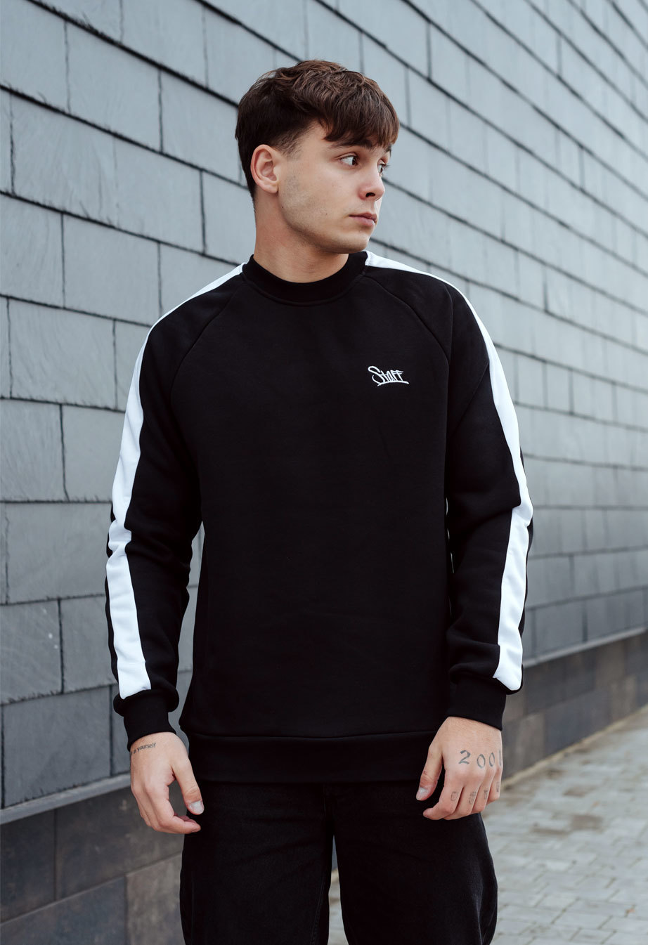 Bluza Staff black line logo fleece