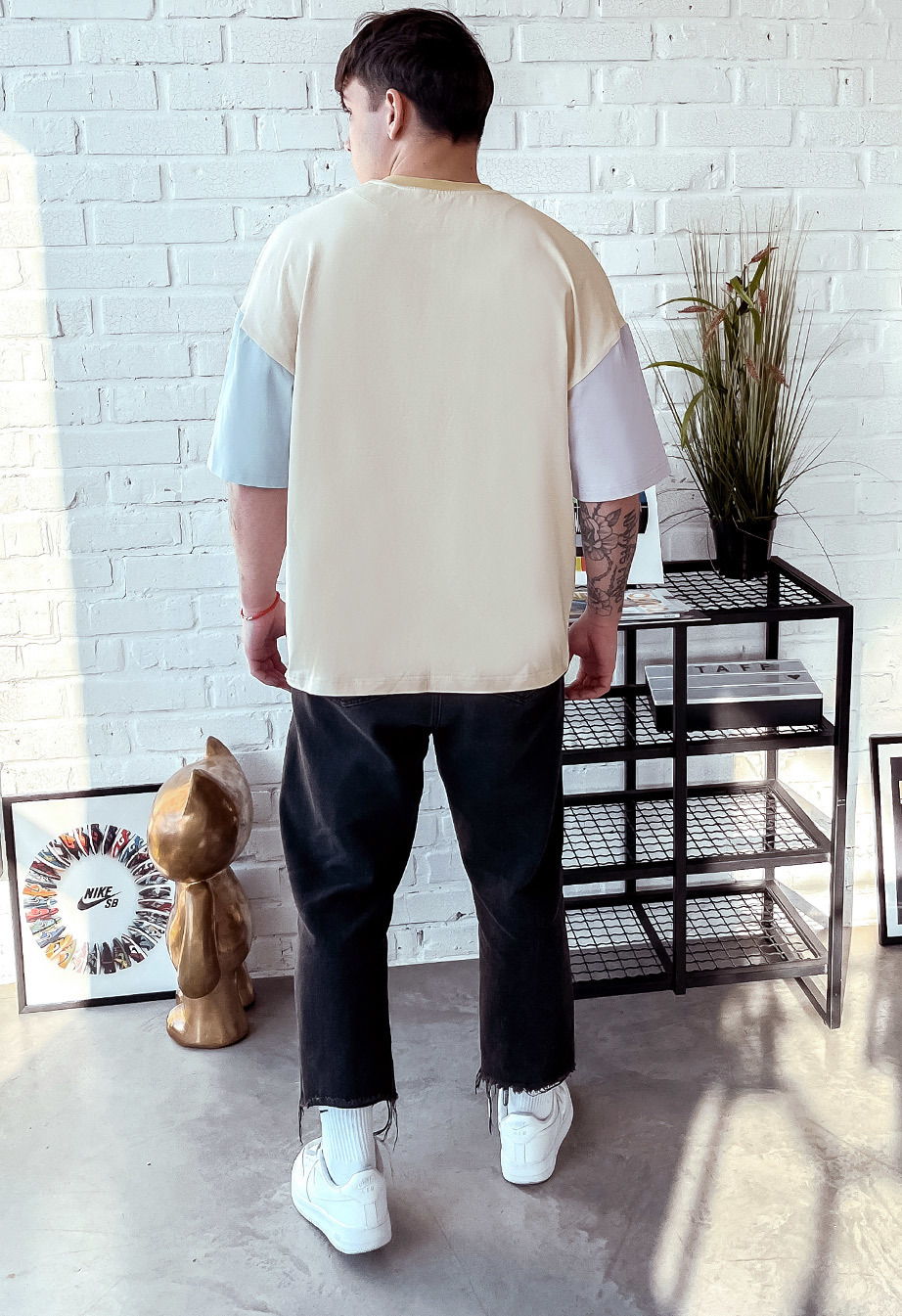 Koszulka Staff x White Dog logo oversize