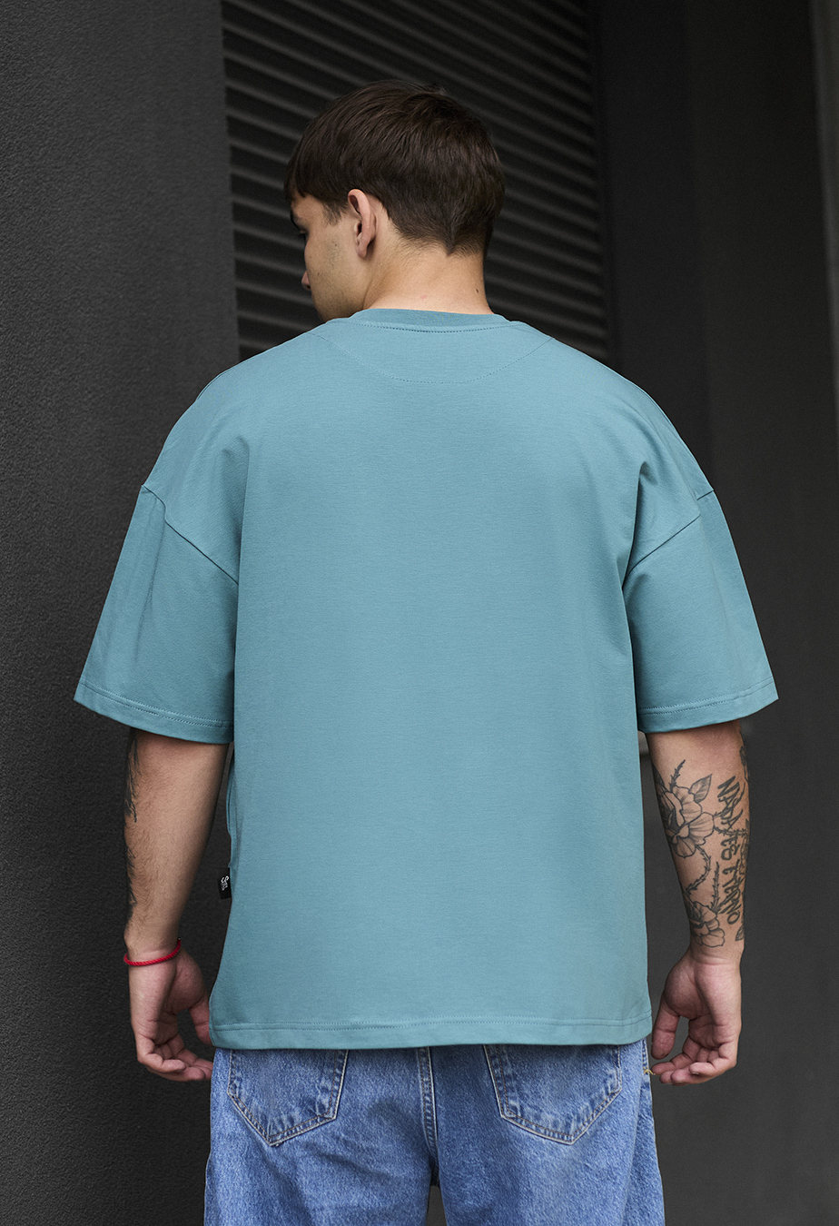 Koszulka Staff turquoise oversize