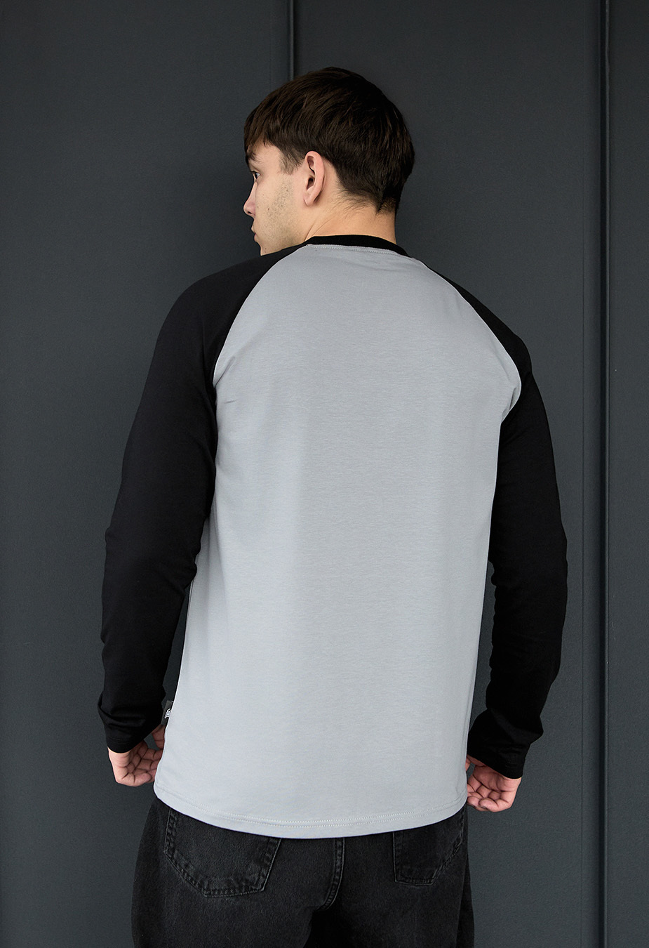 Longsleeve Staff logo gray & black